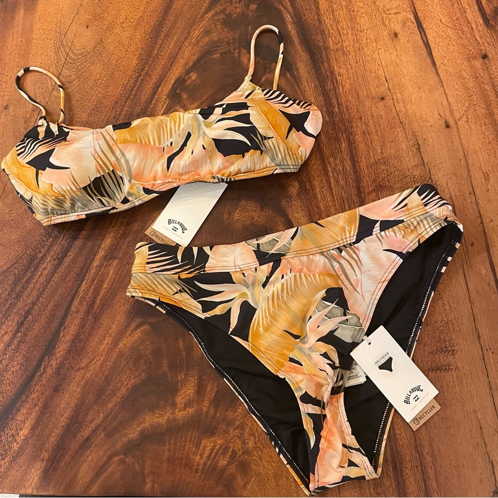 Billabong Bikini Top + Bottom Wave Tribe NWT